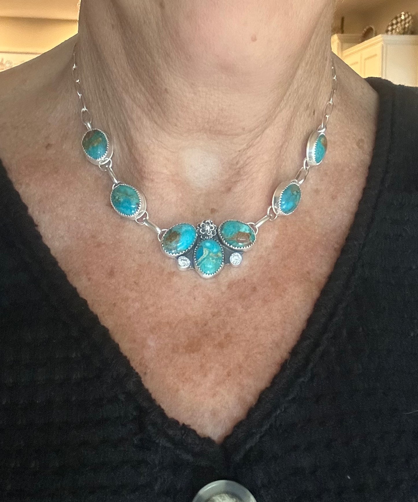 Kingman Turquoise choker