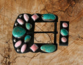 Kingman and Pink Conch Buckle