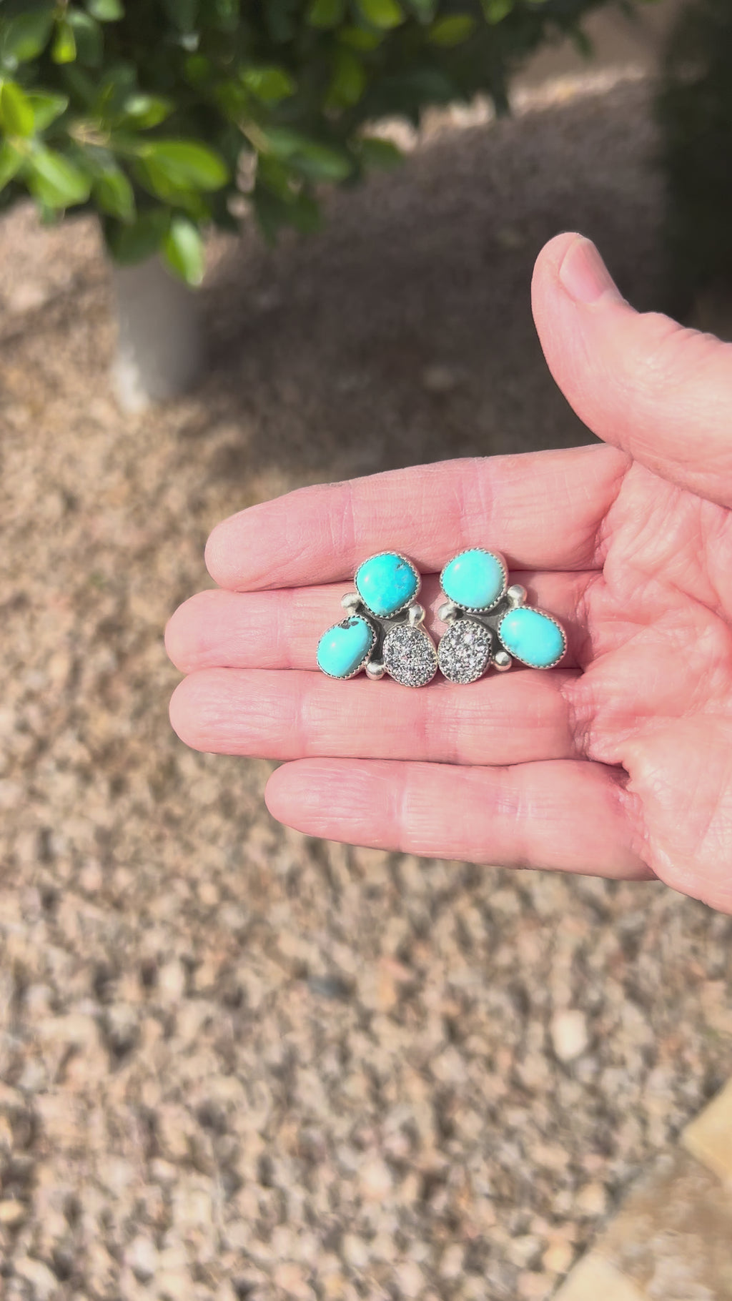 Glitzy earrings